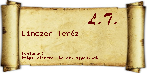 Linczer Teréz névjegykártya